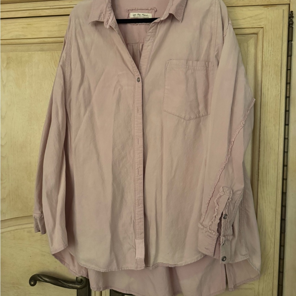 We The Free - Light Mauve Button-Up Shirt
